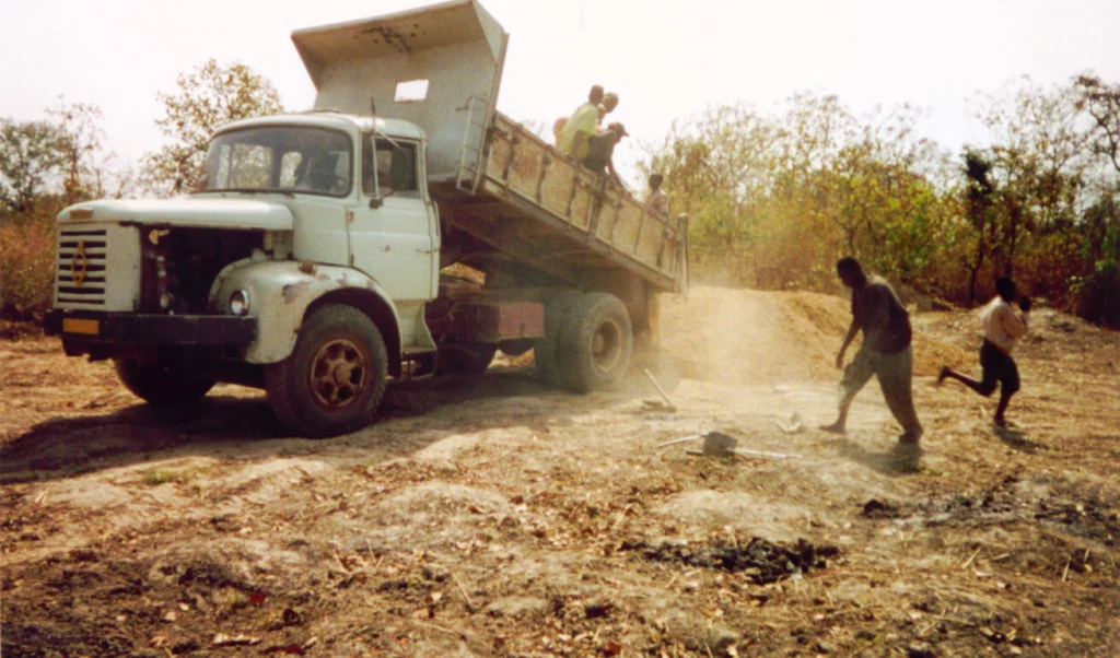 Photo - 2 - Before - Sand for concrete is poured - 2002